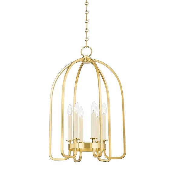 Hudson Valley Lighting Oakville Lantern in Aged Brass 6318-AGB