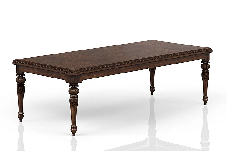 Emma Mason Signature Artisan Root Traditional Dining Table in Mahogany
