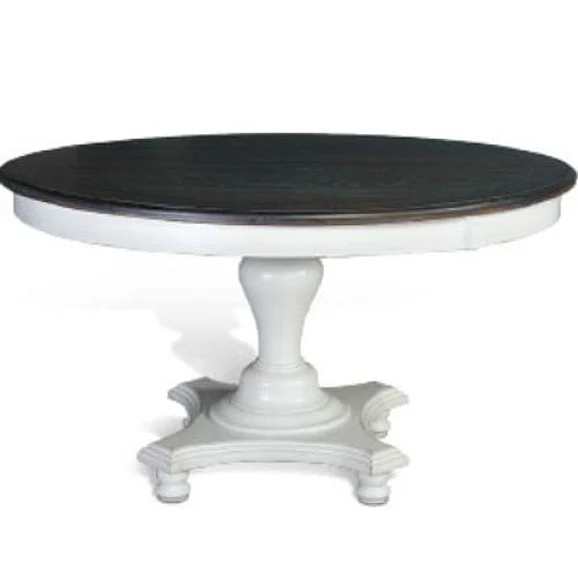 Sunny Designs Carriage House 54" Round Dining Table in European Cottage 1014EC CLOSEOUT