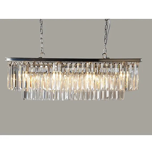 Moti Furniture Chloe Crystal Pendant in Black 64001022