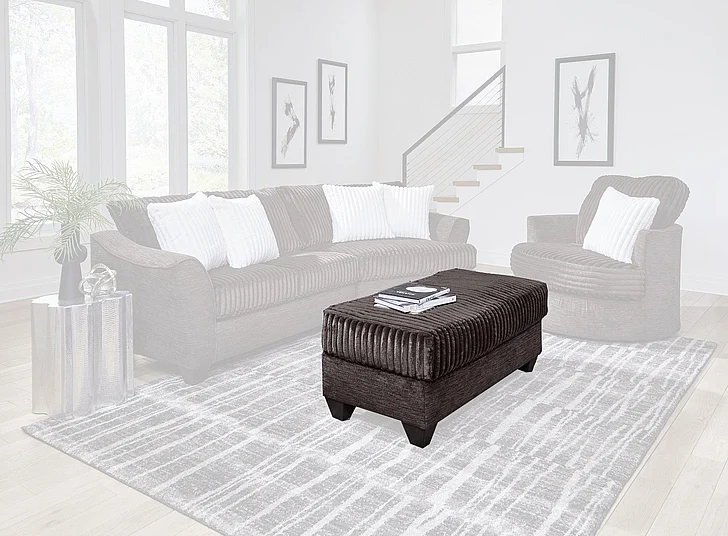 Peak Living 640 Ottoman in Greame Espresso/Massis Espresso 64005-4024 CUSTOM ITEM