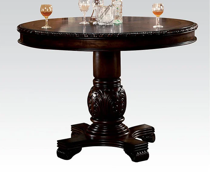Acme Chateau de Ville Counter Height Table in Espresso 64082