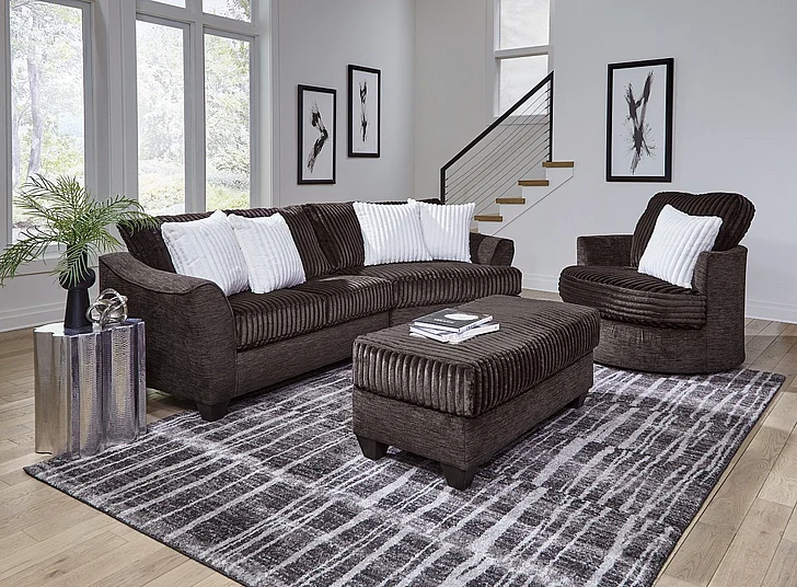 Peak Living 640 2pc Living Room Set in Greame Espresso/Massis Espresso CUSTOM ITEM