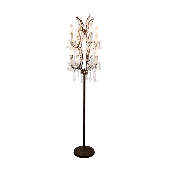 Moti Furniture Harlow Floor Lamp in Brown 64110004