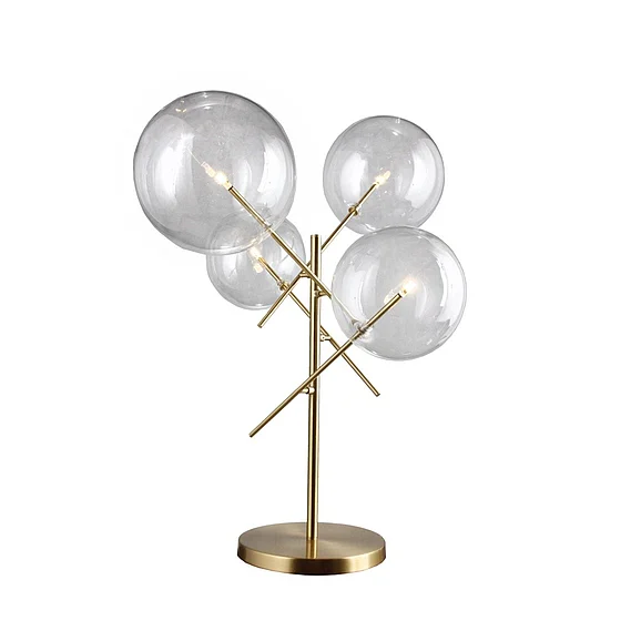 Moti Furniture Hugo Table Lamp in Antique Brass 64220002