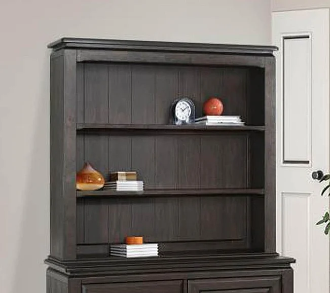 Emma Mason Signature Saddle Ridge 2 Shelf Bookcase Hutch in Elm