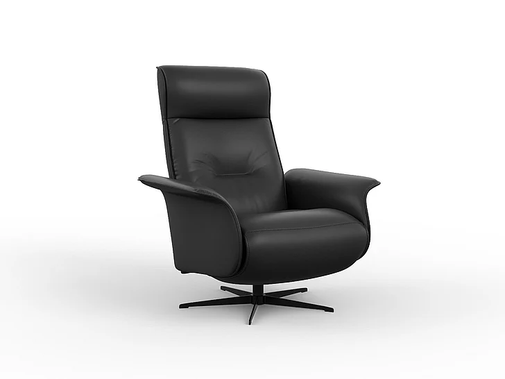 Fjords Modern Living Finn Large Relaxer w/Battery in SL Black 649116PB-201 CUSTOM ITEM