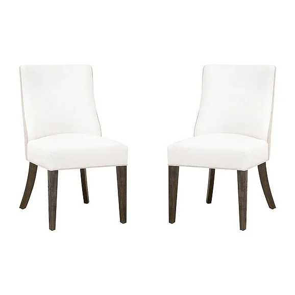 Essentials For Living Duet Dining Chair (Set of 2) - LiveSmart Peyton-Pearl Bisque Burnt Brown 6491UP.BBA/LPPRL/BIS