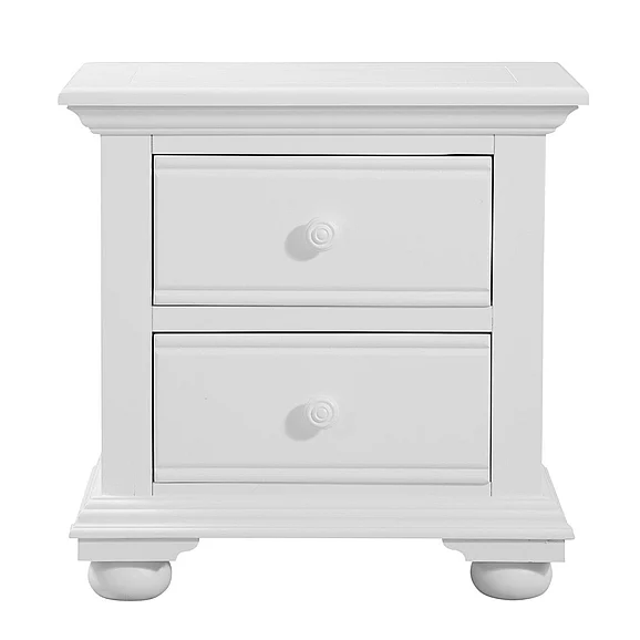 American Woodcrafters Cottage Traditions 2-Drawer Nightstand - White Cottage 6510-420
