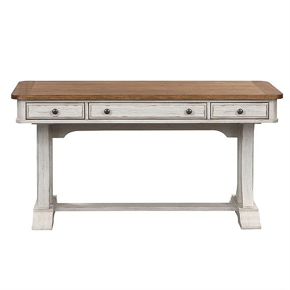 Liberty Farmhouse Reimagined Writing Desk in Antique White 652-HO107