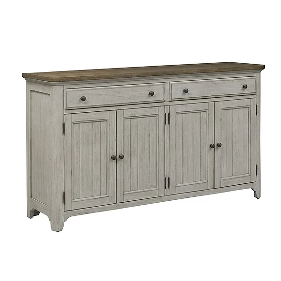 Liberty Furniture Farmhouse Reimagined Server in Antique White 652-SR6838