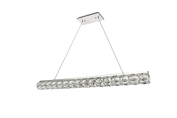 Elegant Valetta Integrated Led Chip Light Chrome Chandelier Clear Royal Cut Crystal 3501D48C