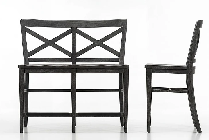 Legacy Classic Briarwood X Back Counter Height Dining Bench in Sable 6535-741 - AVAILABLE SEPT 2026