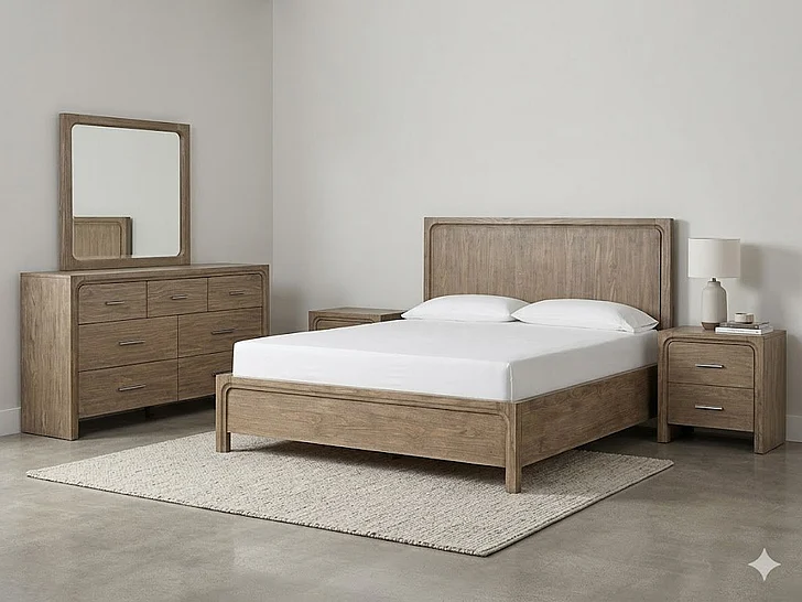 Magnussen Westbourne 2pc Panel Bedroom Set in Dark Umber