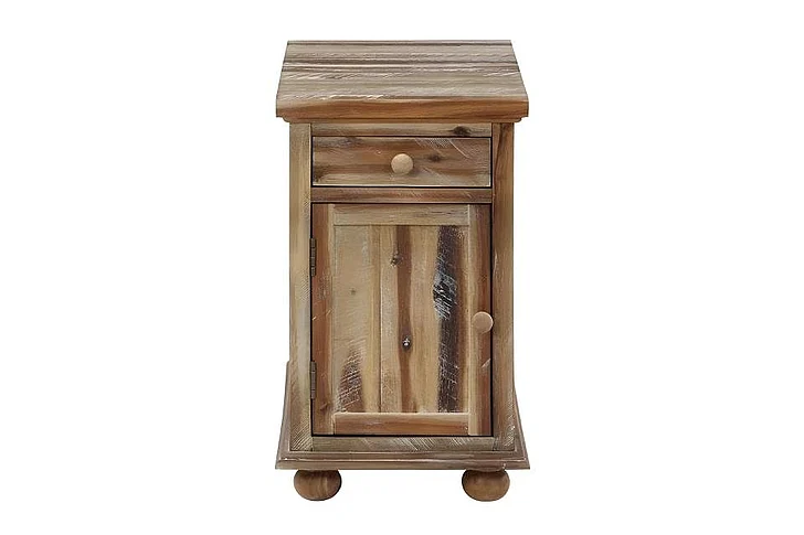 Cottage Creek Vail II Chairside Table in Multi Brown 66120