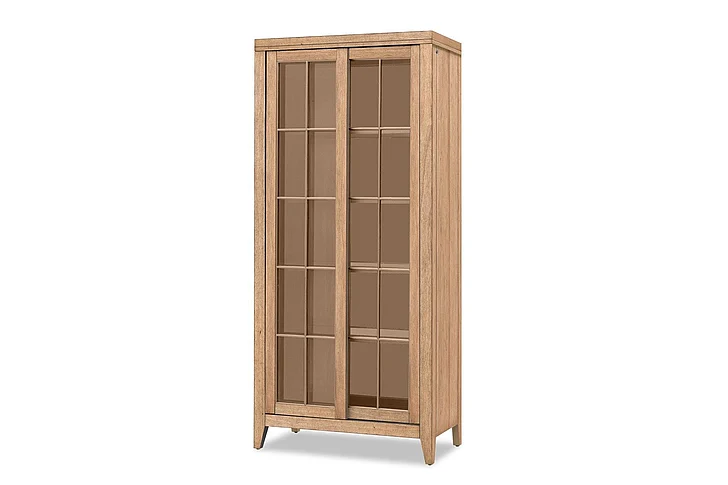 Legacy Classic Trisha Yearwood TY656 Todays Traditions Sliding Door Display Cabinet in Natural Hickory TY656-892