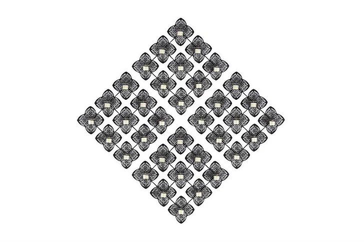 UMA Black Metal Abstract Wall Decor, Set of 4 29W, 29H | 65633 CLOSEOUT