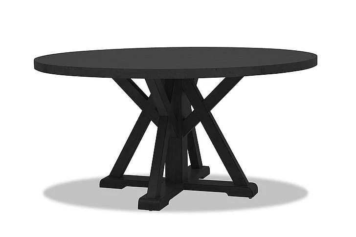 Legacy Classic Trisha Yearwood Round Pedestal Dining Table in Black TY657-030K