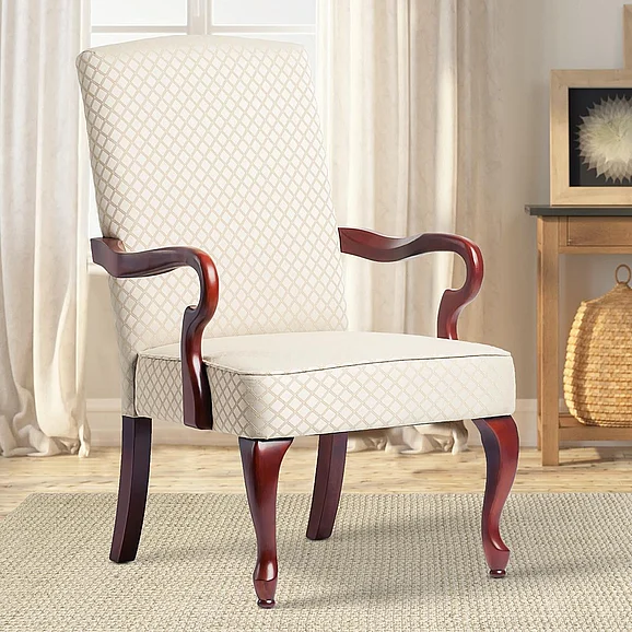 Comfort Pointe Derby Beige Gooseneck Arm Chair 6700