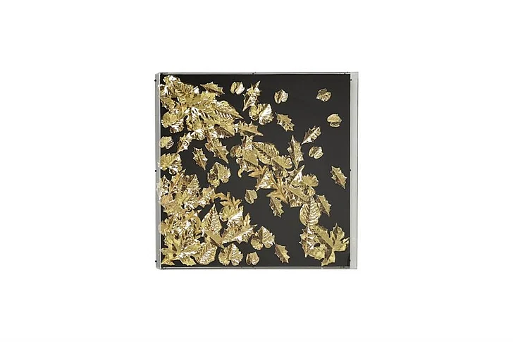 UMA Gold Floral Shadow Box, 24" x 2" x 24" | 67389 CLOSEOUT