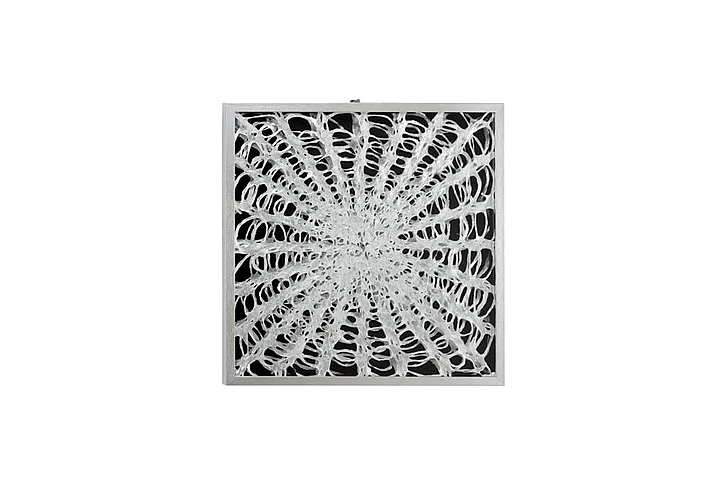 UMA White Acrylic Plastic Abstract Shadow Box, 24" x 2" x 24" | 67390 CLOSEOUT