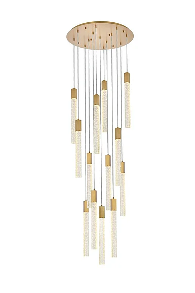 Elegant Weston 13 Lights Pendant in Satin Gold 2067G30SG