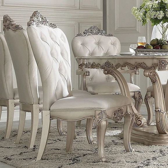 Acme Furniture Gorsedd Side Chair (Set of 2) in Antique White 67442