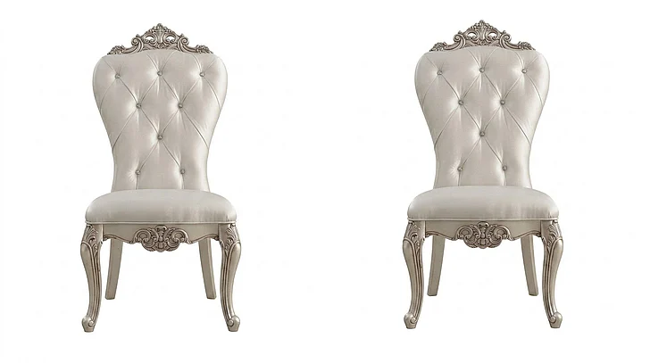 Acme Furniture Gorsedd Side Chair (Set of 2) in Antique White 67442