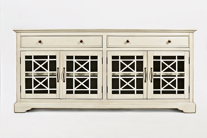Jofran Craftsman 70" Media Console in Antique Cream 675-9