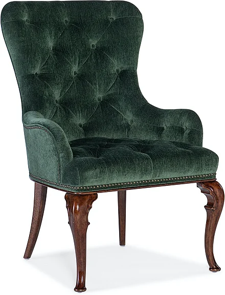 Hooker Furniture Charleston Host Chair in Dark Wood (Set of 2) 6750-75500-37