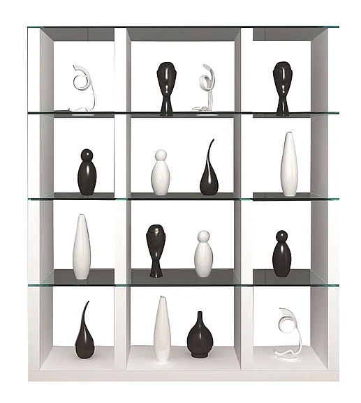 J&M Cloud Dining Display Wall in Dark Oak 177031 PROMO
