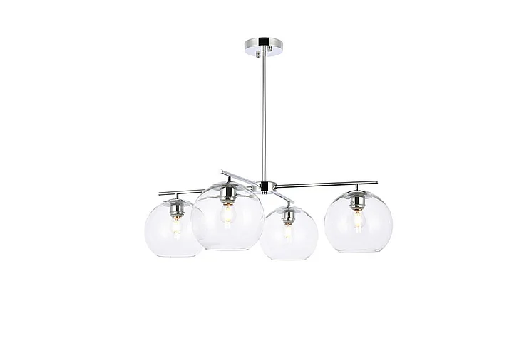 Elegant Opus 4 Lights Chrome Pendant LD2331C
