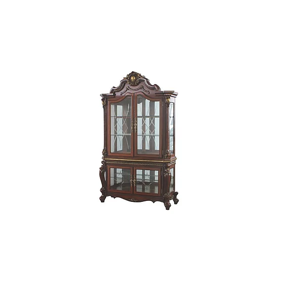 ACME Picardy Curio Cabinet in Honey Oak 68229