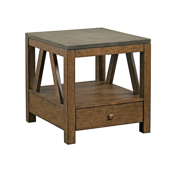 Kincaid Modern Classics Mason End Table w/ Drawer in Amber 69-1132 CLOSEOUT