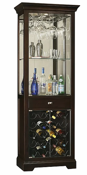Howard Miller Gimlet Wine and Bar Cabinet in Black Coffee 690005