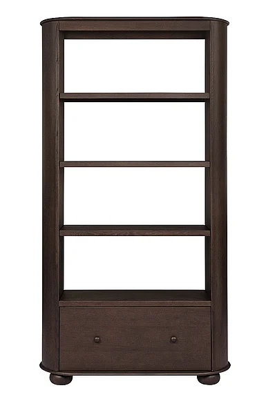 Moti Furniture Astrid 1-Drawer Bookcase In Appalachian Brown 69001006