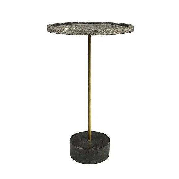 Moti Furniture Tipton End Table in Brown/Black 69004002
