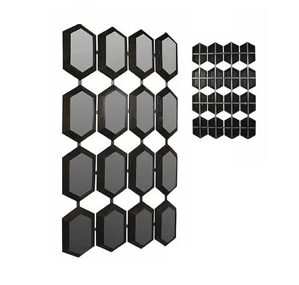 Moti Furniture Brooks Mirror in Dark Brown