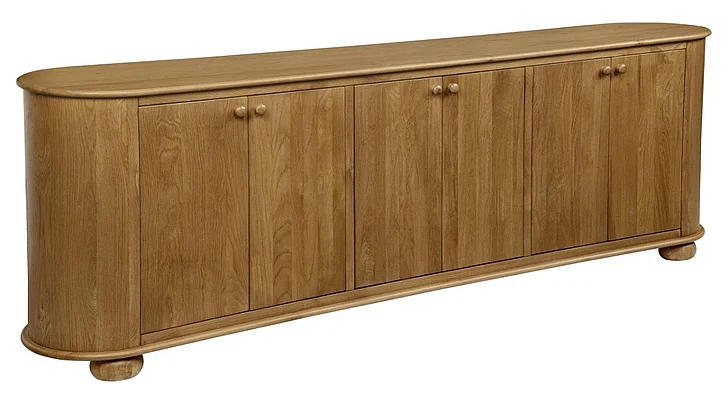 Moti Furniture Astrid 6-Door Sideboard in Natural 69009020