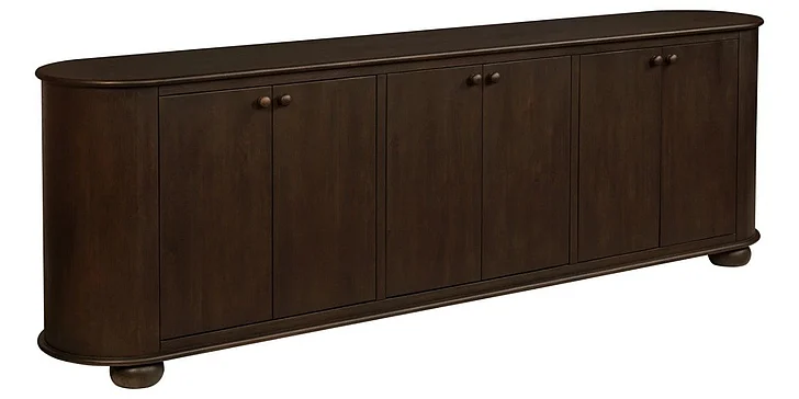 Moti Furniture Astrid 6-Door Sideboard in Barista Brown 69009021