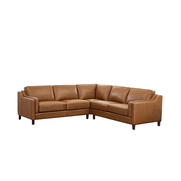 Hydeline Bella 3-Piece Sectional in Cognac 6932-SECT3-LS2523