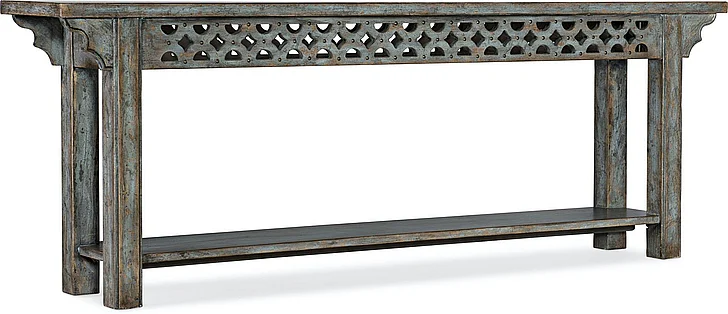 Hooker Furniture La Grange Burnham Console in Blue Bonnet 6960-85002-45