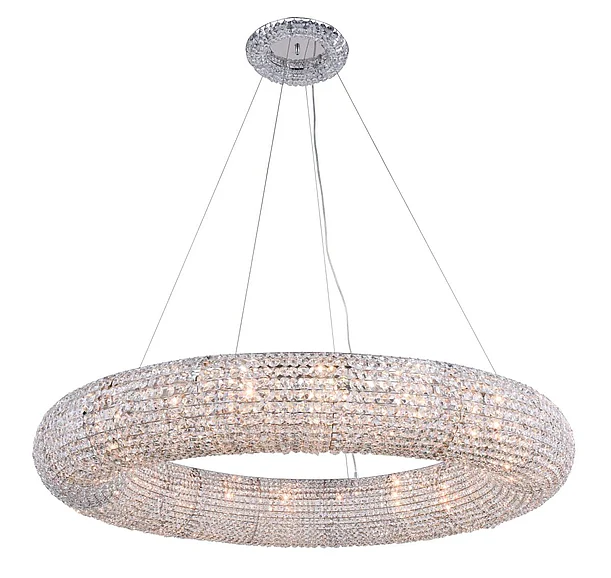 Elegant Paris 20 Light Chrome Chandelier Clear Royal Cut Crystal 2114G52C/RC