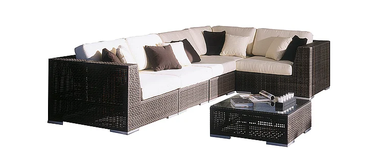 Pelican Reef Patio Atlantis 6-Piece Modular Sectional Set 903-1321-JBP-6PS