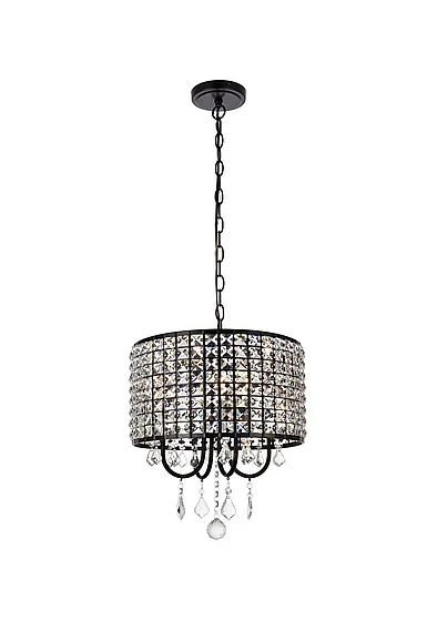 Elegant Elise 14 In. Pendant in Black LD713D14BK CLOSEOUT