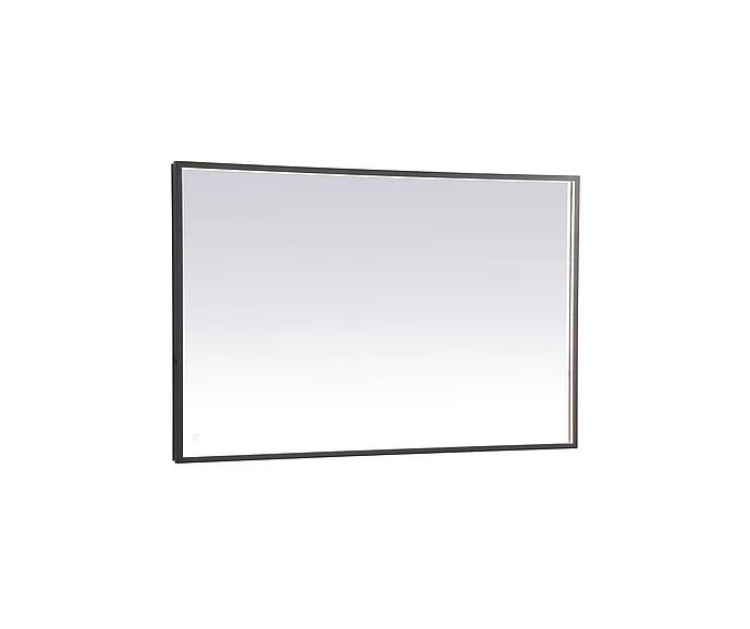 Elegant Pier 30X48 In. Led Mirror with Adjustable Color Temperature 3000K/4200K/6400K in Black MRE63048BK