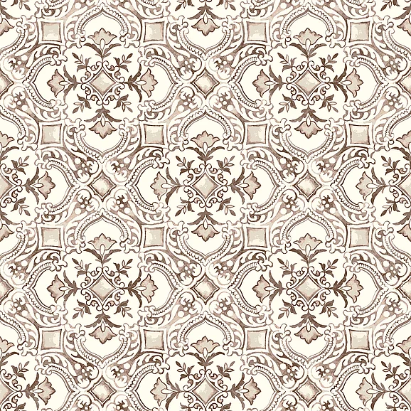 York Chesapeake Marjoram Blush Floral Tile Wallpaper (Double Roll) 4134-72514