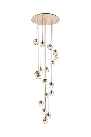 Elegant Eren 18 Lights Gold Pendant 3505D20G