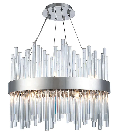 Elegant Dallas 14 Light Chrome Chandelier Clear Royal Cut Crystal 3000D20C