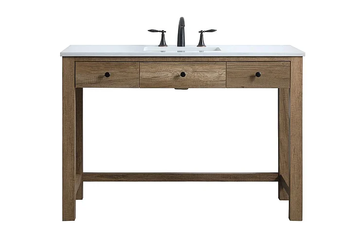 Elegant 48 In. Ada Compliant Bathroom Vanity in Natural Oak VF14848NT